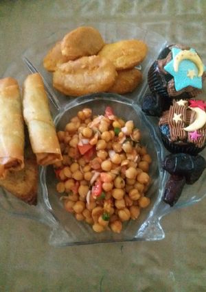 A picture of My iftar platter.