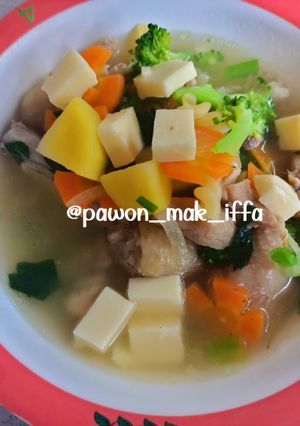 Foto resep Sup ayam keju