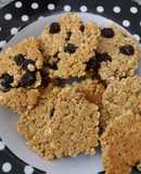 Galletas rápidas de avena, miel y pasas