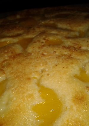 Una foto de Torta matera de durazno