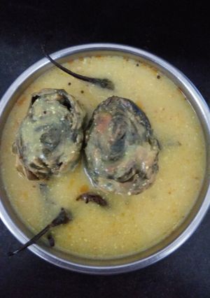 A picture of अरबी के पत्तो की कढ़ी.