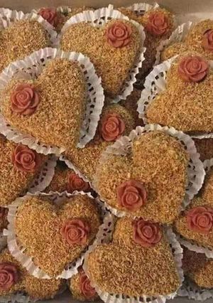 صورة لوصفة قلوب بجوز الهند محمص والمربى