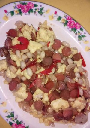 Foto resep Tumis Sosis Kacang Telur Saos Tiram