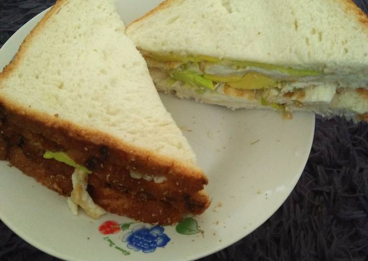 Recipe of Speedy Egg with avocado sandwich