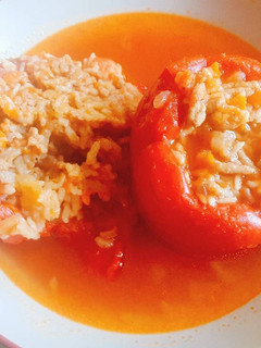 Una foto de Pimiento relleno al estilo de mi madre