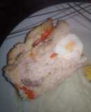 Pollo relleno estilo lasaña