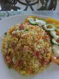Arroz frito estilo japonés