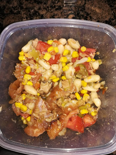 Una foto de Ensalada de alubias blancas