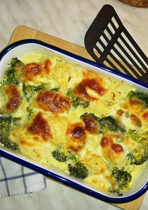 Csőben sült brokkoli-karfiol diétásan! recept fotója
