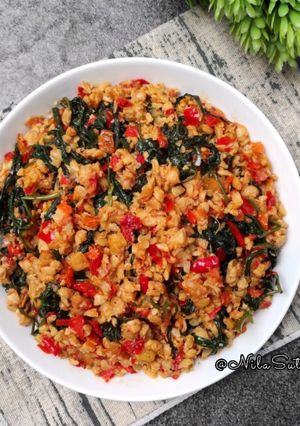 Foto resep Sambal Tempe Kangkung