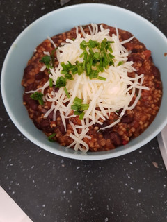 Una foto de Chili con carne (vegetariano)