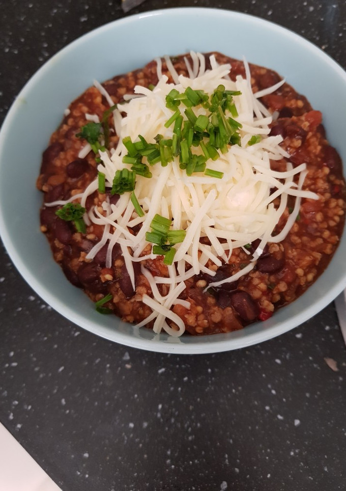 Una foto de Chili con carne (vegetariano)