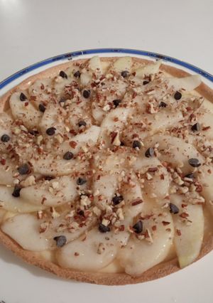 Une photo de Tarte poires vanille et noix de pécan