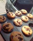 Muffins de chips de chocolate