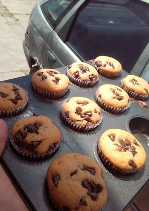 Una foto de Muffins de chips de chocolate