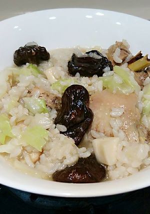 香菇雞燉飯 的食譜成品照片