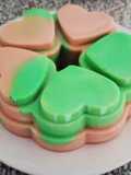 Kue agar-agar pandan coklat