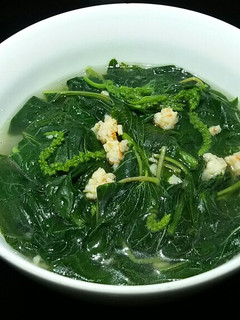 Hình của món Canh tôm rau dền.