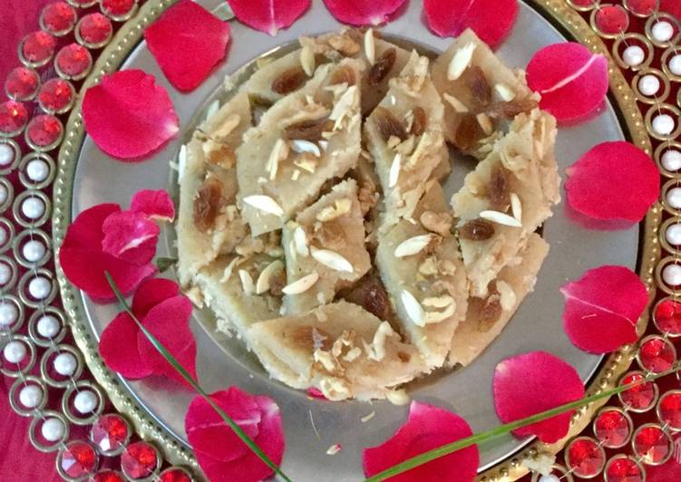 Easiest Way to Make Super Quick Homemade Rava Coconut Burfi