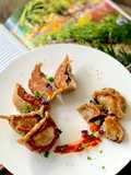Colorful Crispy Vegetarian Potstickers