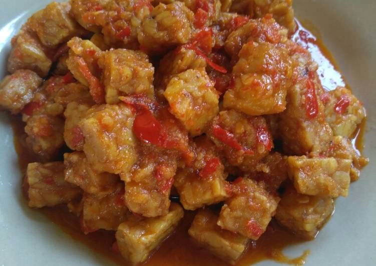 Resep Tempe balado ala mamah muda😁 yang Enak Banget