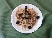 Una foto di pasta carciofo