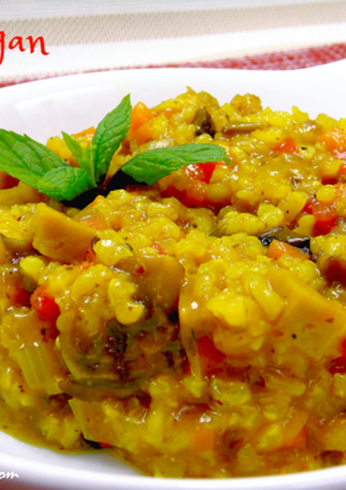 Una foto de Arroz guisado con seitán