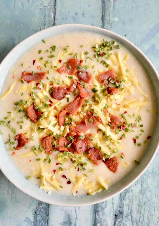 A picture of Baked Potato Soup.