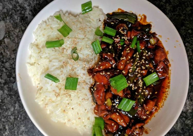 Recipe of Homemade Korean Style Spicy Chicken