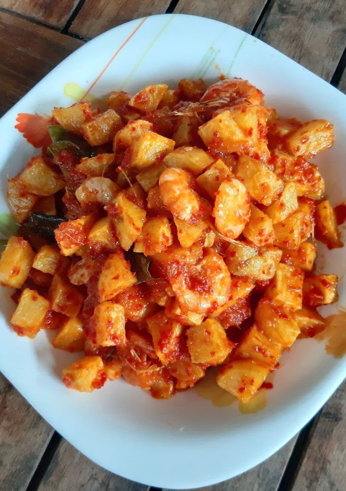 Foto resep Kentang udang balado