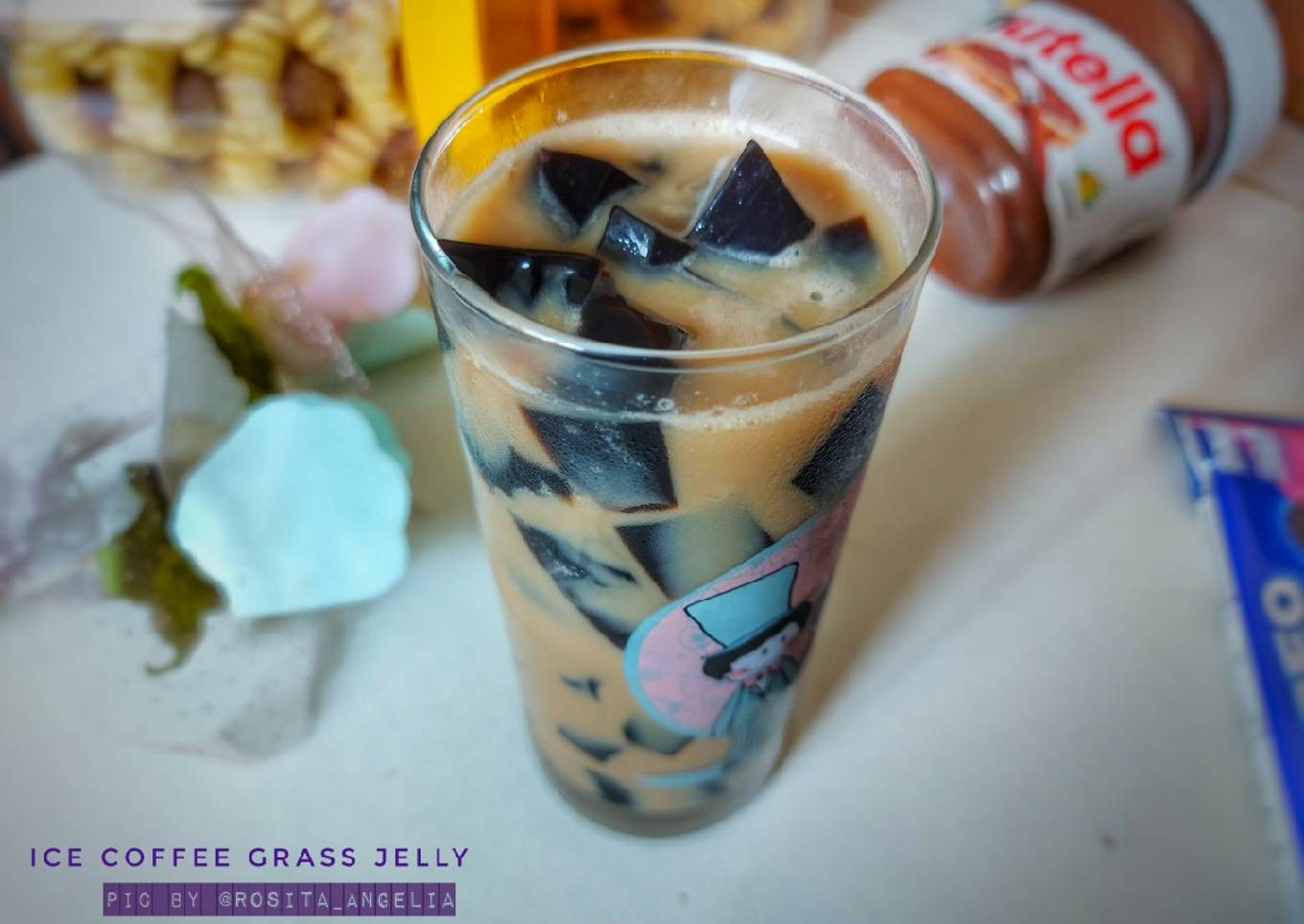 Ice Coffee Grass jelly