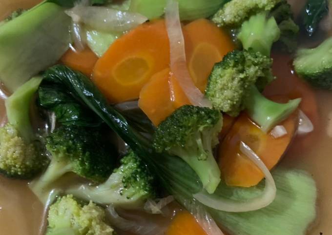 Resep Cah brokoli wortel pakcoy Resep Cah brokoli wortel pakcoy