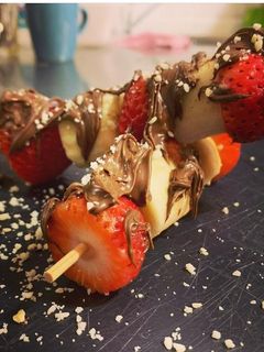 Foto de "Espetada de Fruta com Nutella"