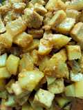 Tahu kentang kikil bumbu kuning pedas