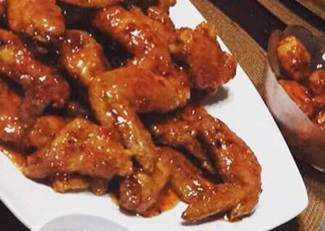 Alitas en salsa agridulce