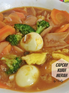 Foto resep Capcay Kuah Merah