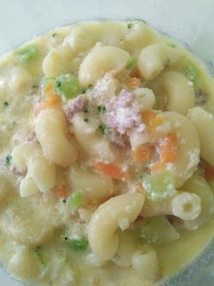 Foto resep Makaroni carbonara sayur Mpasi 12+