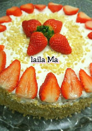 صورة لوصفة كيك اسفنجي سهل واقتصادي👌🎂