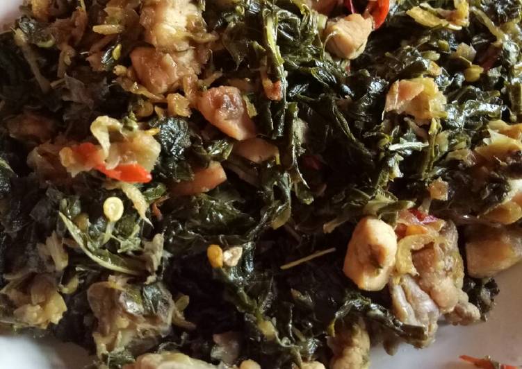 Resep Oseng daun ketela Anti Gagal