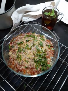 Foto resep Spicy Cheesy Bolognaise Baked Rice