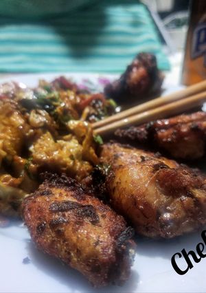 A picture of Marinated Fried Chicken Wings... LuisFy.