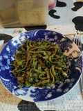 Espinacas con fettuccini de espinacas