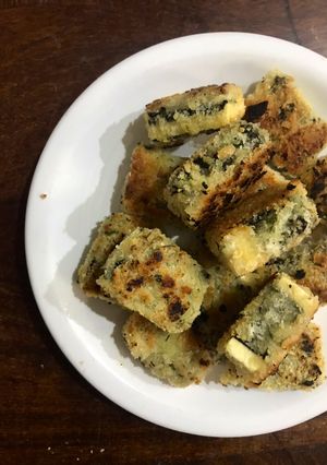 Una foto de Alitas de tofu y algas