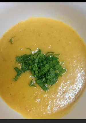 Une photo de #soupe Soupe de courgettes et de courge