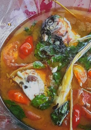 Foto resep Sup Kepala Bawal Asam Kemangi