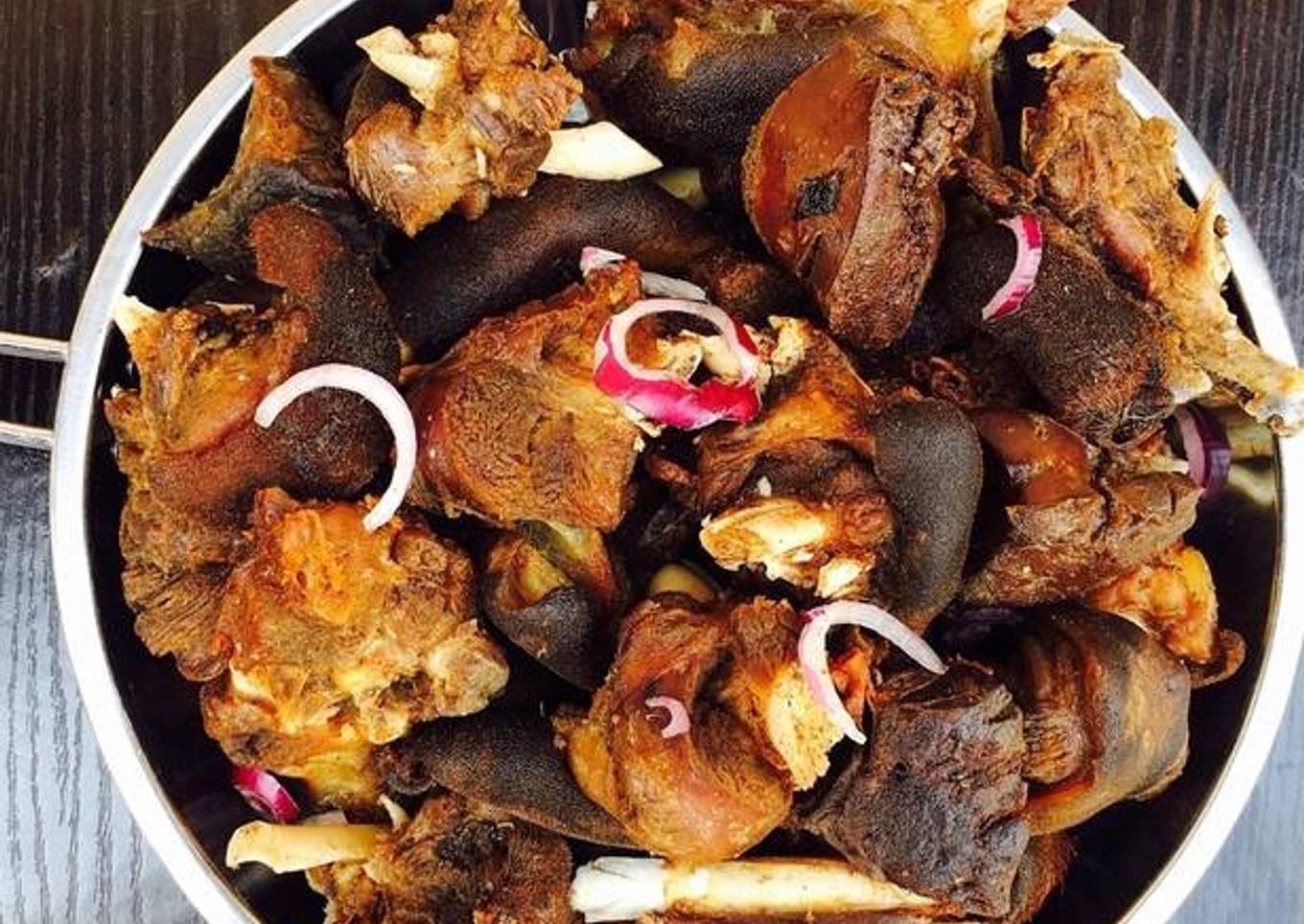 Fried Goat Meat