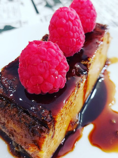 Una foto de Flan de café