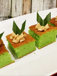 Foto resep Ogura Pandan Cake + Tips