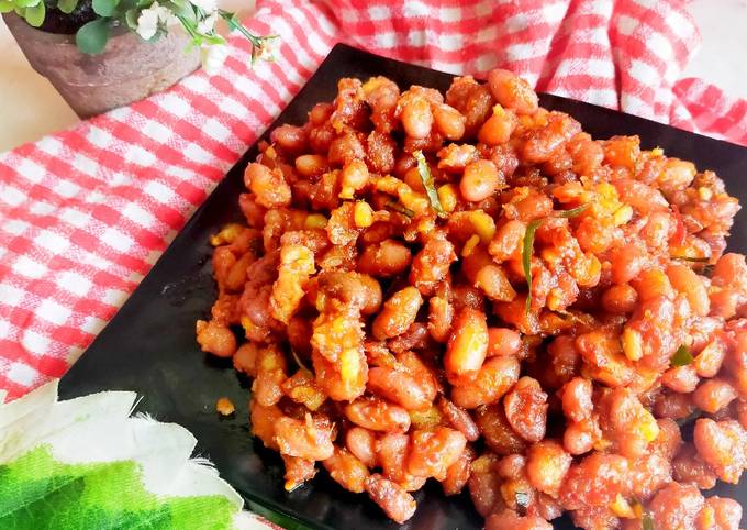 Resep Kacang merah goreng manis pedas yang Enak