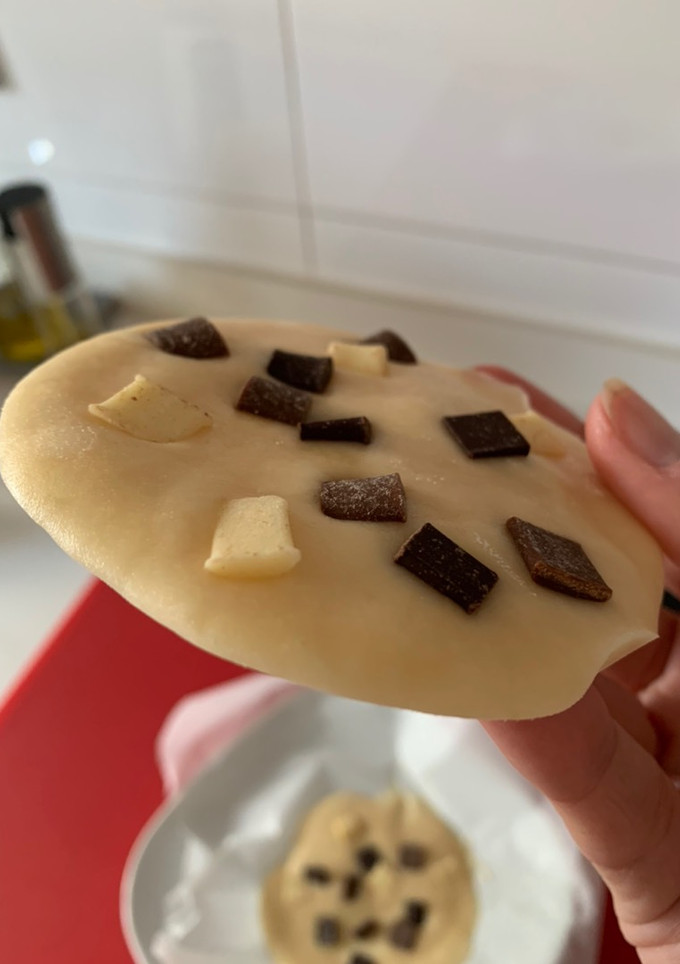 Una foto de „Chocolatina“ helada de yogur, antojo saludable